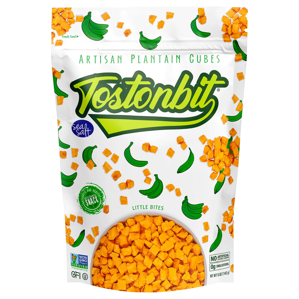 
                  
                    Load image into Gallery viewer, TostonBit Authentic Artisanal Plantain Cubes Snack | Salted | 5 Ounce (Pack of 6) | Healthy Snack Made with Sea Salt | Gluten Free | Kosher
                  
                