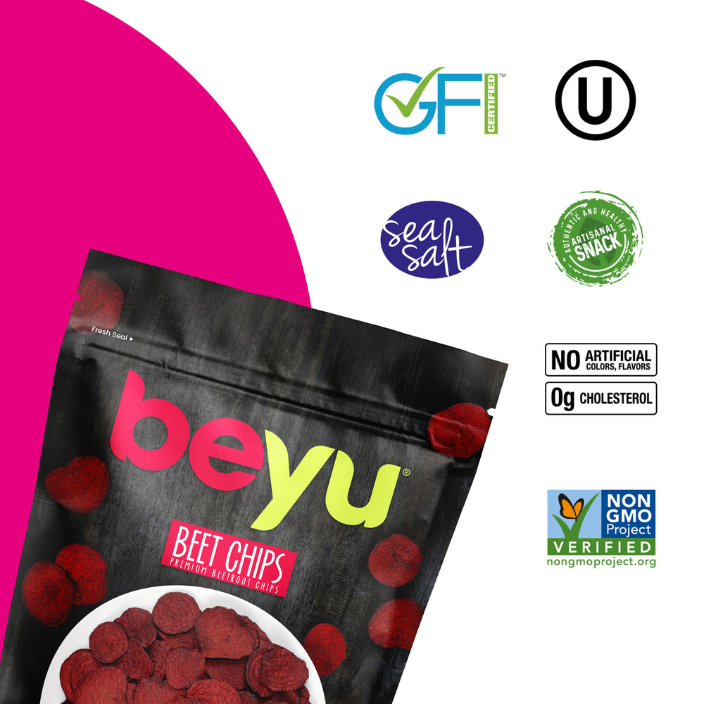 
                  
                    Load image into Gallery viewer, Beyu Authentic &amp;amp; Healthy Beetroot Chips Snack | 4.5 Ounce (Pack of 6) | Healthy Snack | Gluten Free | Kosher
                  
                