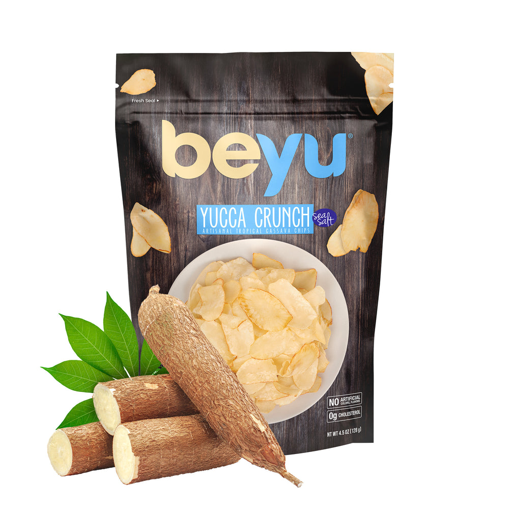 
                  
                    Load image into Gallery viewer, Beyu Authentic &amp;amp; Healthy Yucca Crunch Cassava Chips | Salted | 4.5 Ounce (Pack of 6, 27 ounce total) | Vegan | Artisanal Snack Made with Sea Salt | Gluten Free | Kosher
                  
                